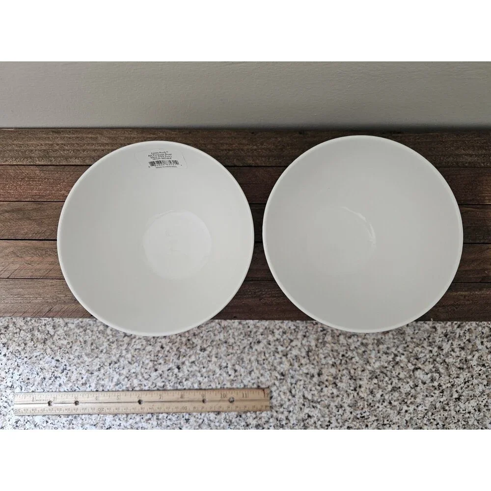 2 LENOX Luca Andrisani Linea Ottica Arch All Purpose Bowls Brown Black Modern
